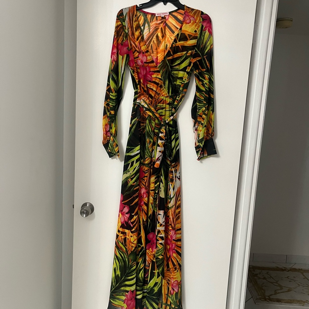Women's Orange Maxi Dress